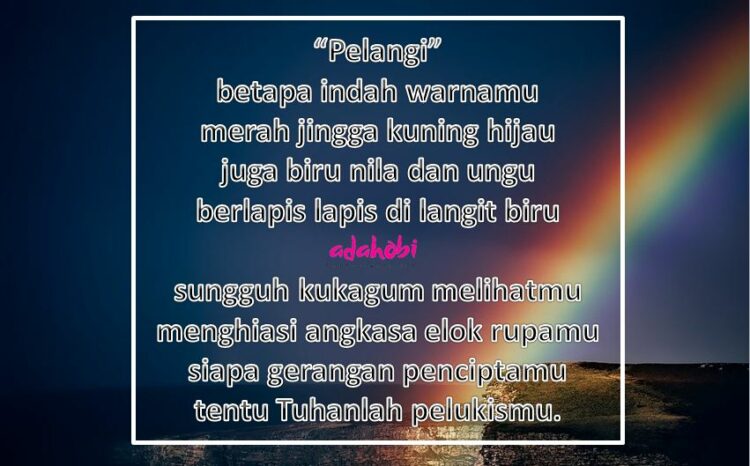 puisi tentang keindahan alam 2 bait