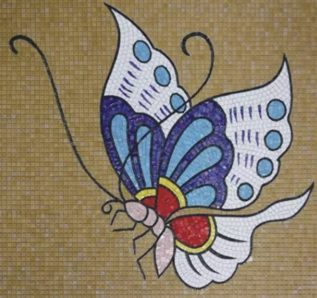 Sketsa Kupu Kupu untuk Mozaik Sketsa kupu kupu Mozaik