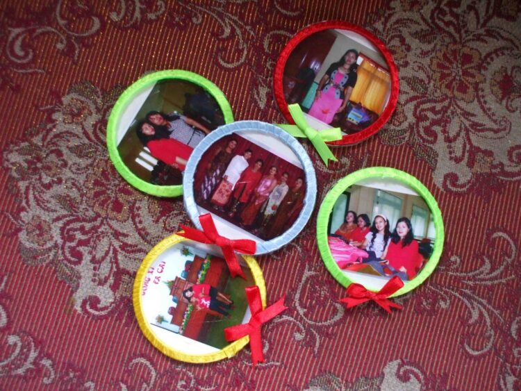 Bingkai Foto dari Gelas